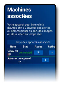 Icône indiquant que l'alarme de l'appareil est en fonctionnement