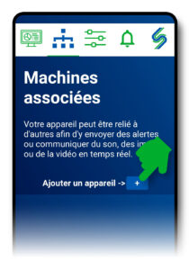 Icône « réseau » en haut de l’application sayseeshow.io