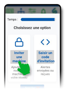 Bouton « Ajouter un appareil » sur les deux smartphones