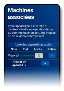 Code de sécurité temporaire généré pour inviter un appareil