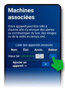 Écran « Saisir un code d'invitation » sur le second smartphone