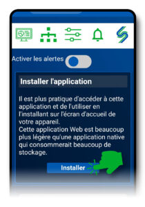 Écran de confirmation d’installation de l’application sayseeshow.io